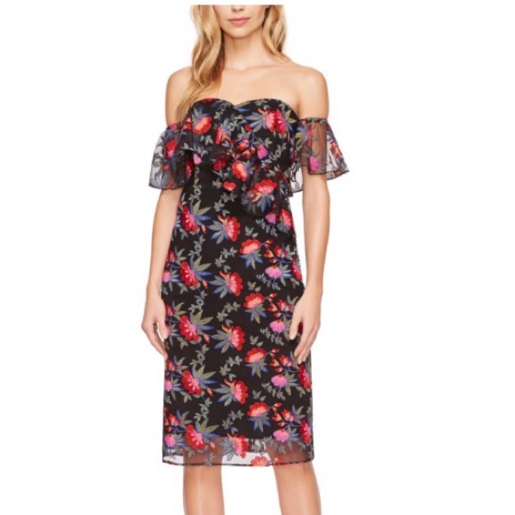 Sam Edelman embroidered off the shoulder dress - Picture 1 of 2